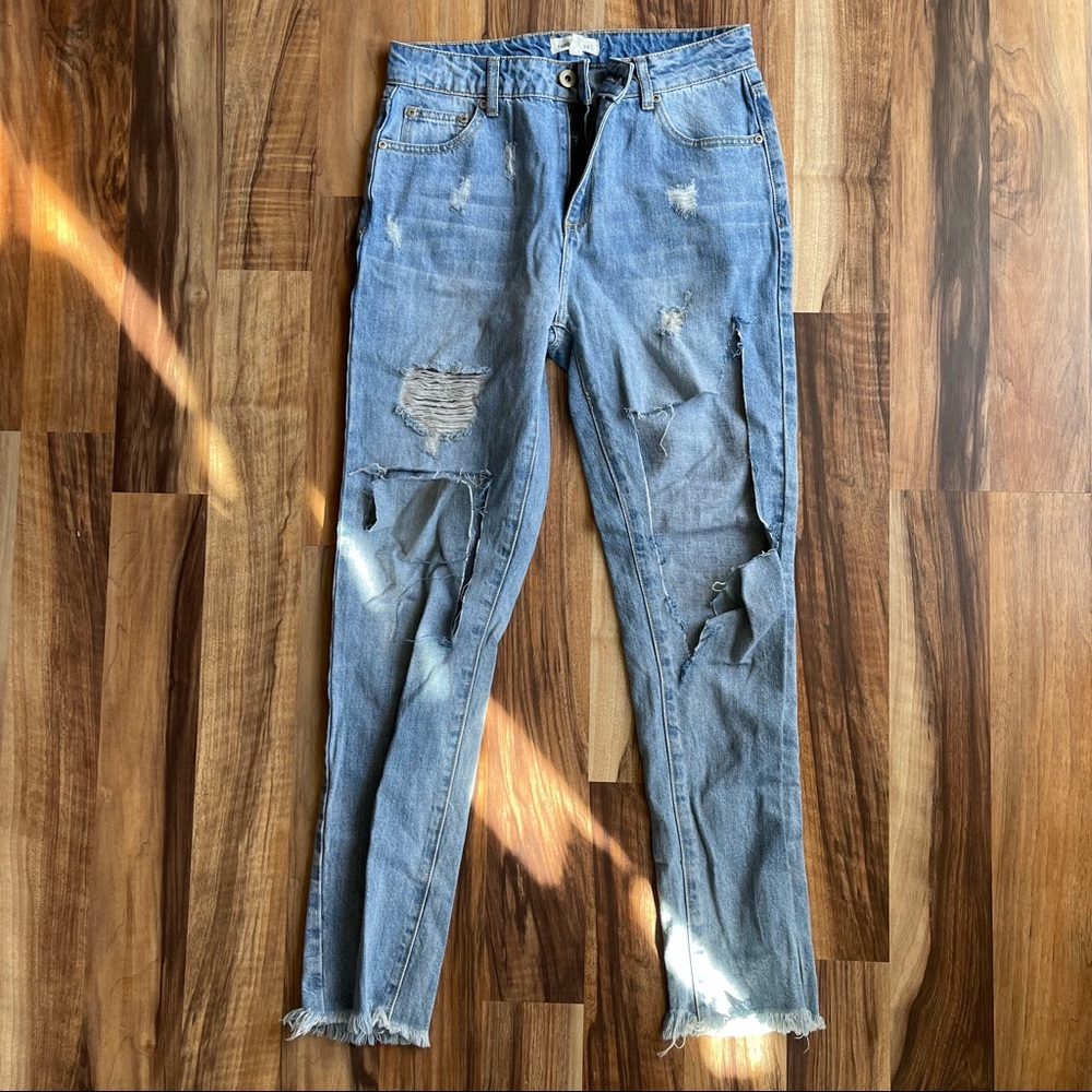 Dance & Marvel Distressed Boyfriend Jeans Jeans Size M